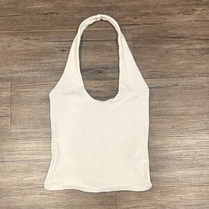 Zara White Halter Camisole